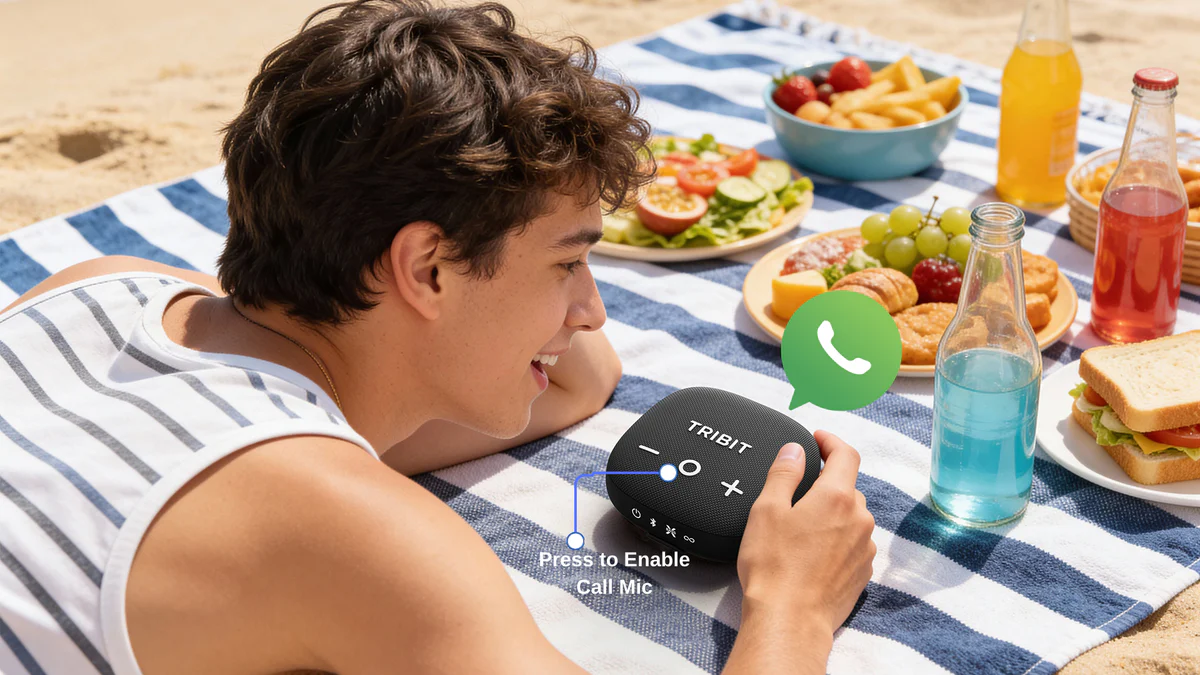 Hands-Free Calling & Voice Control - Tribit StormBox Micro 3